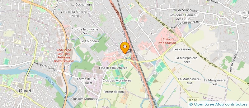 localisation de l'entreprise GCM  SAINT-JEAN-LE-BLANC