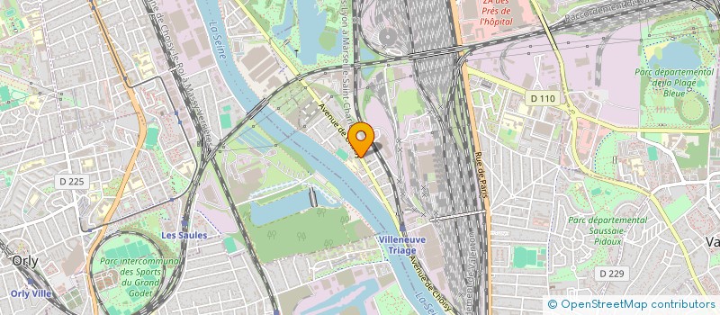 localisation de l'entreprise GCM  VILLENEUVE-SAINT-GEORGES