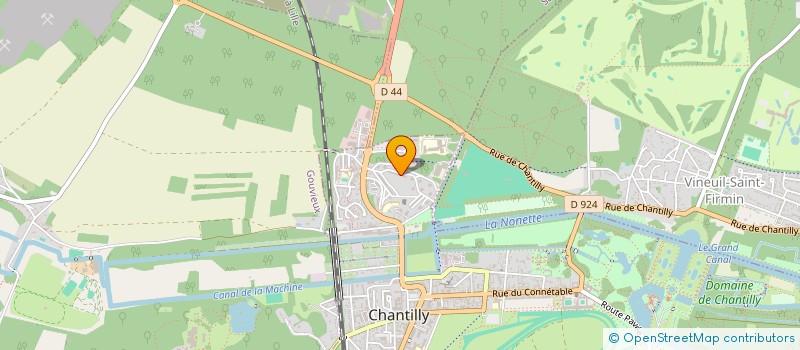 localisation de l'entreprise GCM  CHANTILLY