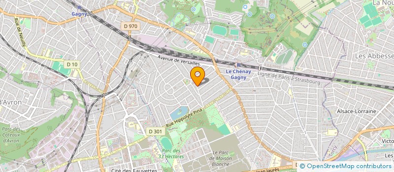 localisation de l'entreprise GCM BAT  GAGNY