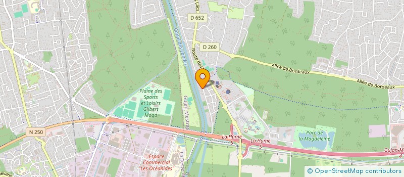 localisation de l'entreprise GCM IMMO  GUJAN-MESTRAS