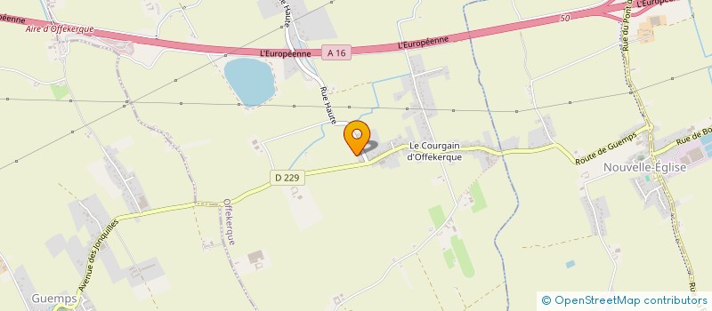 localisation de l'entreprise GCM TP  OFFEKERQUE