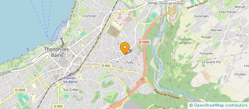 localisation de l'entreprise GCM TRANSPORT  THONON-LES-BAINS