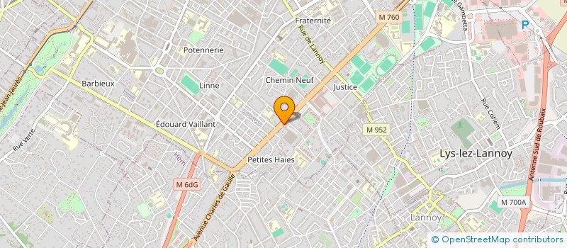 localisation de l'entreprise GCMB à ROUBAIX