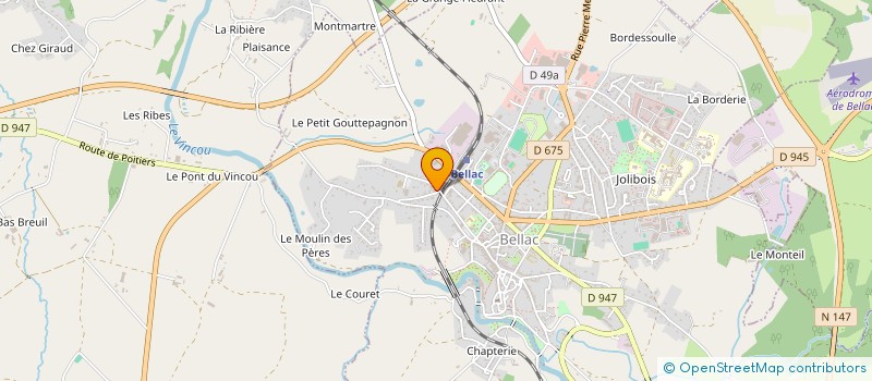 localisation de l'entreprise GCMM à BELLAC