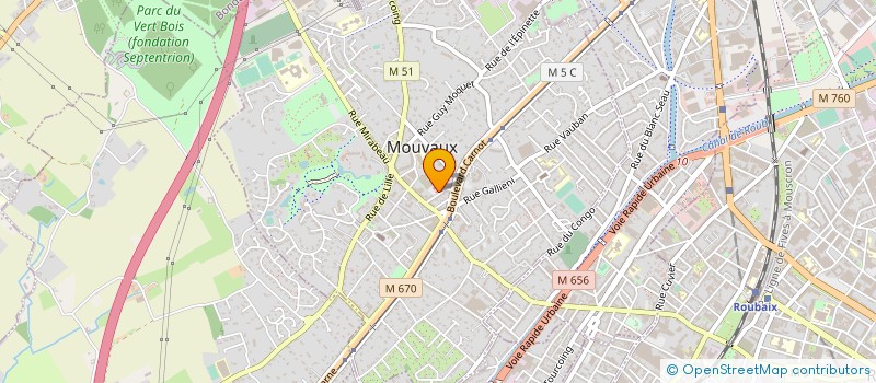 localisation de l'entreprise GCMS DU GRAND LILLE à MOUVAUX