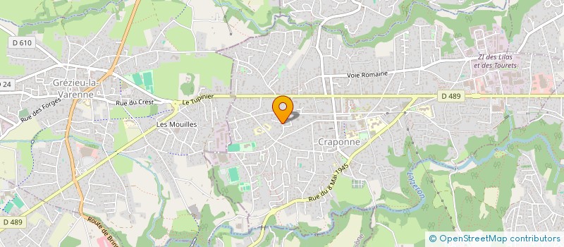 localisation de l'entreprise GCN  CRAPONNE