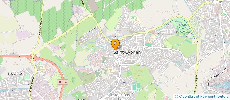 localisation de l'entreprise GCO à SAINT-CYPRIEN