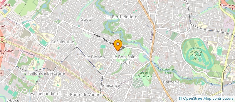 localisation de l'entreprise GCONSULTING à ORVAULT