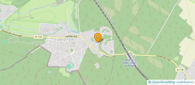 localisation de l'entreprise GCP  COYE-LA-FORET