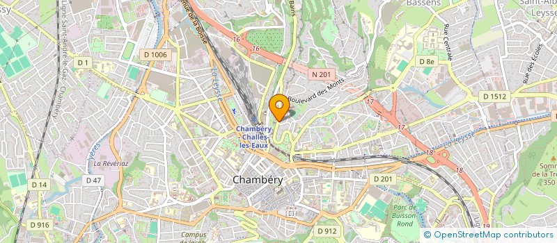 localisation de l'entreprise GCPAC 2006  CHAMBERY