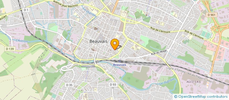 localisation de l'entreprise GCPJ AUMONERIE COL LYC ENS PUB BVS  BEAUVAIS