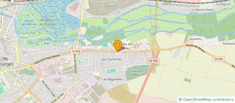 localisation de l'entreprise GCPM RUNNING à BOURGES
