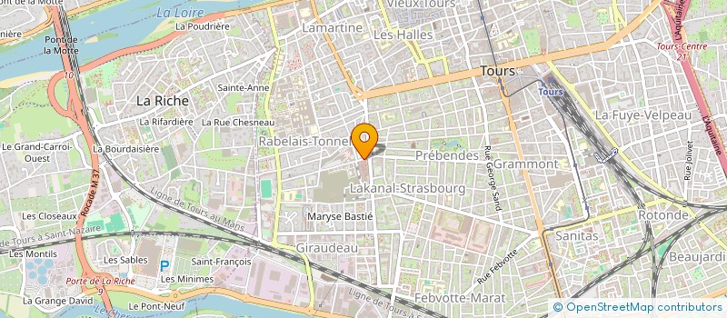 localisation de l'entreprise GCR  TOURS