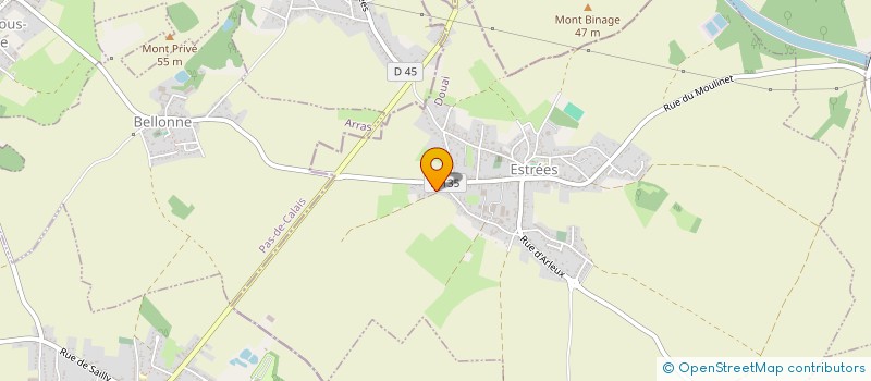 localisation de l'entreprise GCR  ESTREES