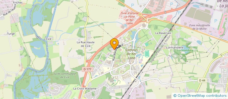 localisation de l'entreprise GCR  BRUZ