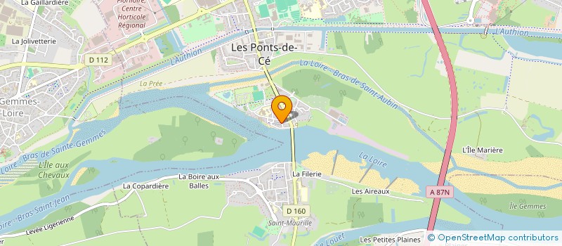 localisation de l'entreprise GCR MACONNERIE à LES PONTS-DE-CE