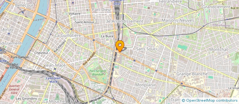 localisation de l'entreprise GCR SOCIETE D'EXPERTISE COMPTABLE à LYON
