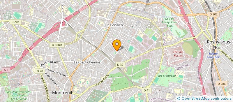 localisation de l'entreprise GCR4 à MONTREUIL