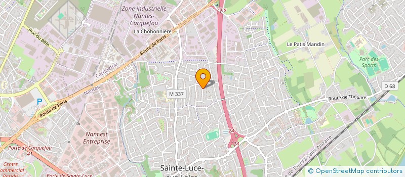 localisation de l'entreprise GCRAVENIR  SAINTE-LUCE-SUR-LOIRE