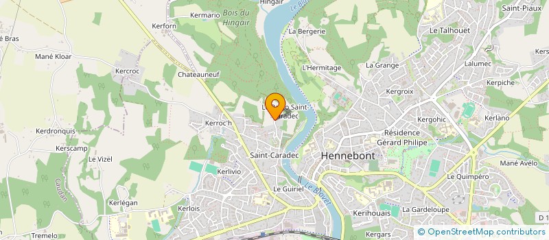 localisation de l'entreprise GCRM  HENNEBONT