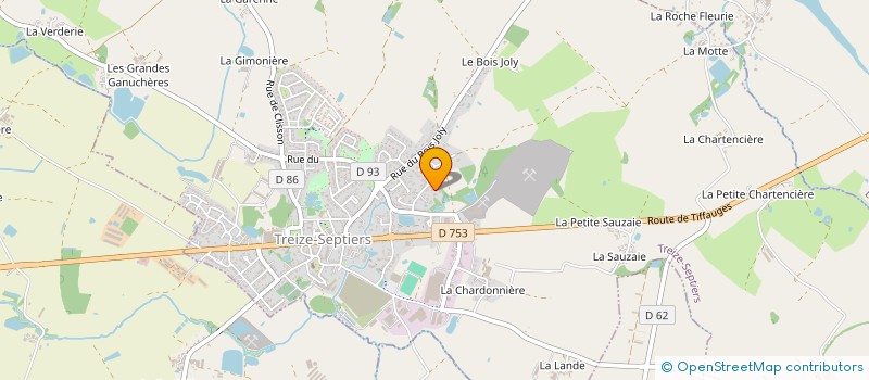 localisation de l'entreprise GCRTS à TREIZE-SEPTIERS