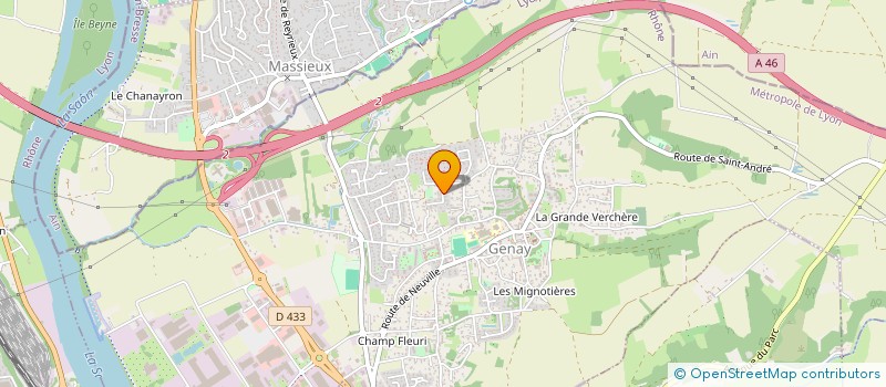 localisation de l'entreprise GCS  GENAY