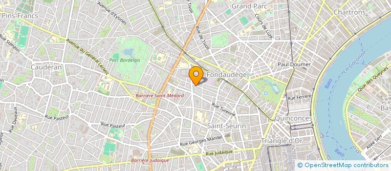 localisation de l'entreprise GCS à BORDEAUX