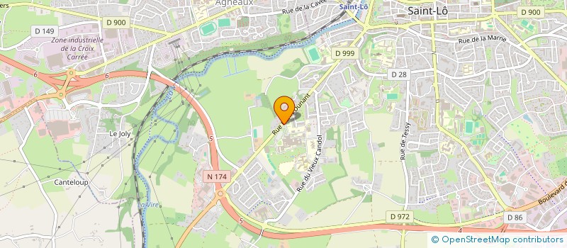 localisation de l'entreprise GCS BLANCHISSERIE HOSPITALIERE DU CENTRE MANCHE  SAINT-LO