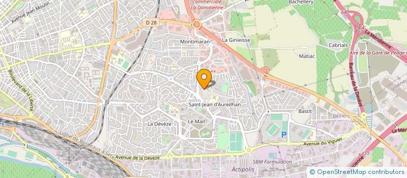 localisation de l'entreprise GCS BLANCHISSERIE INTER HOSPITALIERE DE L'OUEST HERAULT à BEZIERS