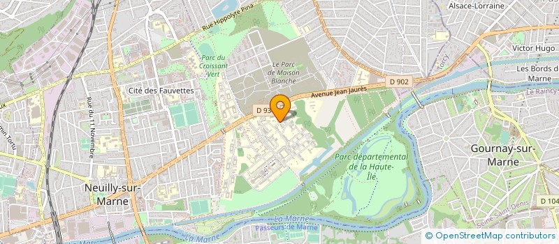localisation de l'entreprise GCS BLANCHISSERIE INTERHOSPITALIERE DE L EST FRANCILLIEN à NEUILLY-SUR-MARNE