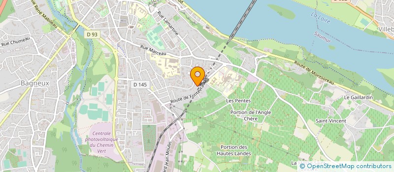 localisation de l'entreprise GCS BLOC OPERATOIRE DU POLE DE SANTE DU SAUMUROIS  SAUMUR