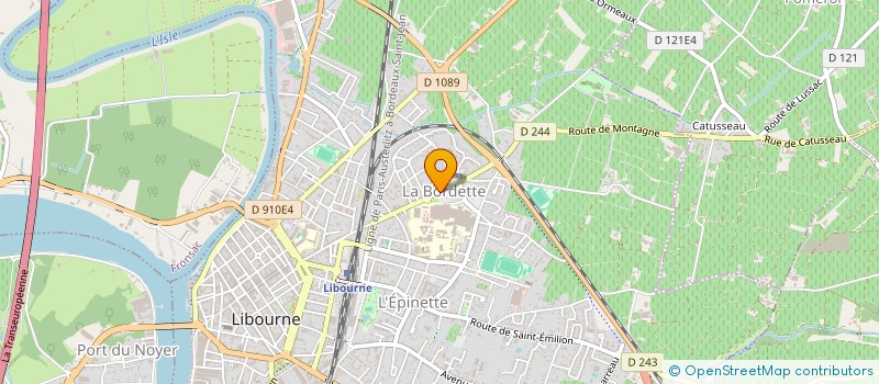 localisation de l'entreprise GCS CLINIQUE CHIRURGICALE DU LIBOURNAIS  LIBOURNE