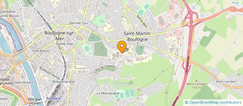 localisation de l'entreprise GCS DE RYTHMOLOGIE  BOULOGNE SUR MER