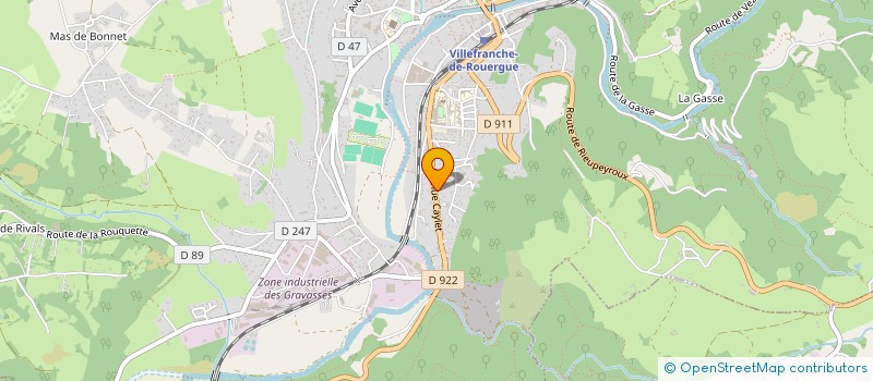 localisation de l'entreprise GCS DE VILLEFRANCHE DE ROUERGUE  VILLEFRANCHE-DE-ROUERGUE