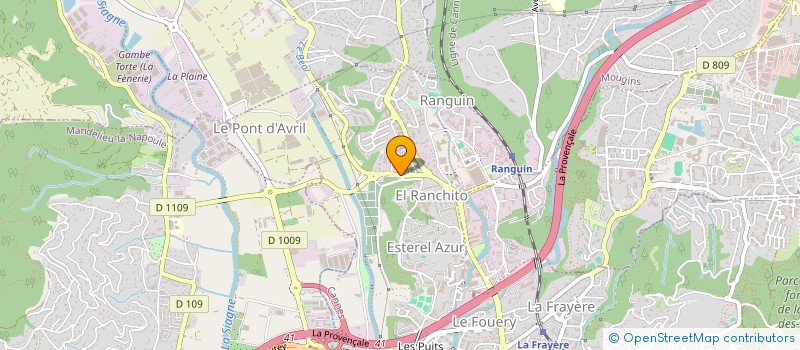 localisation de l'entreprise GCS DES HOPITAUX DE LA COTE D' AZUR  CANNES