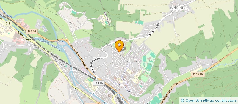 localisation de l'entreprise GCS DU POLE DE SANTE SUD MEUSIEN - PSSM à BAR-LE-DUC