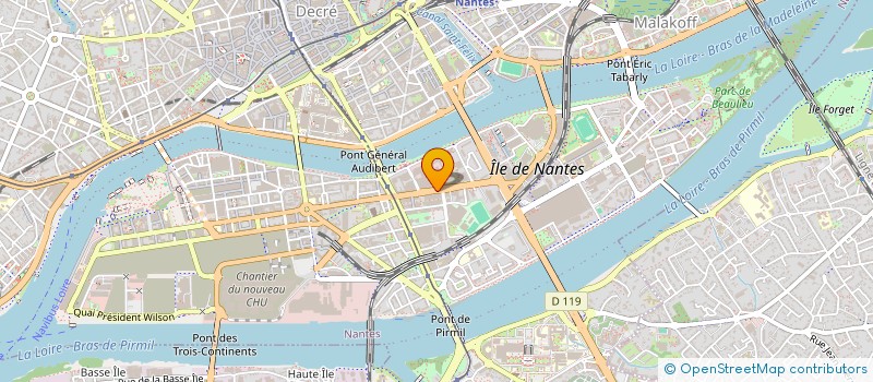 localisation de l'entreprise GCS E-SANTE PAYS DE LA LOIRE à NANTES