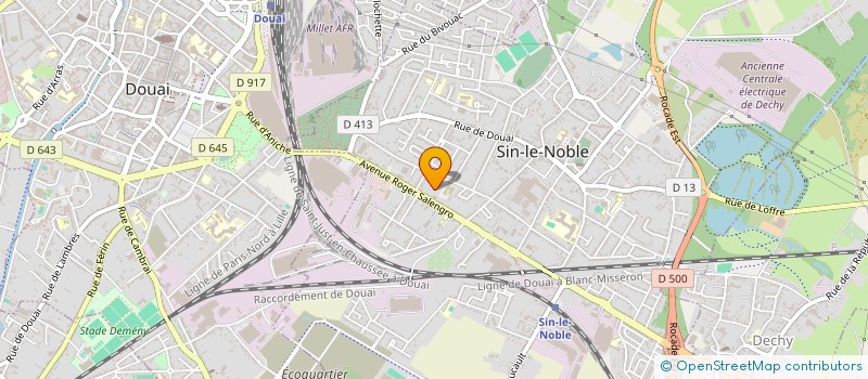 localisation de l'entreprise GCS FILIERE GERIATRIQUE DU TERRITOIRE DU DOUAISIS à SIN-LE-NOBLE