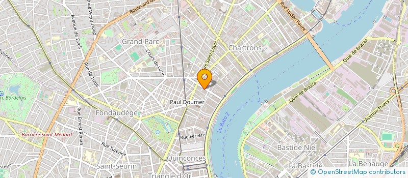 localisation de l'entreprise GCS - GESTION CONSEILS SERVICES  BORDEAUX