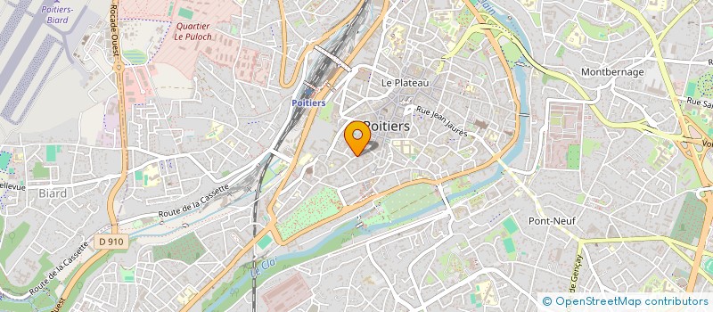 localisation de l'entreprise GCS HANDICAP SENSORIEL DU POITOU CHARENTES à POITIERS