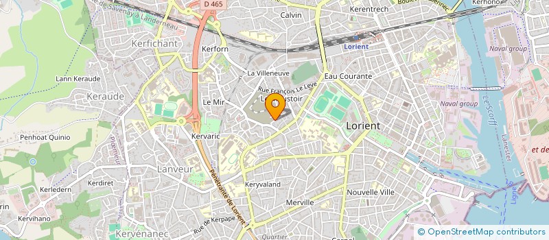 localisation de l'entreprise GCS - IFSI DE BRETAGNE à LORIENT