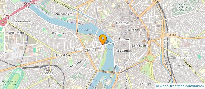 localisation de l'entreprise GCS IFSI DE MIDI-PYRENEES  TOULOUSE