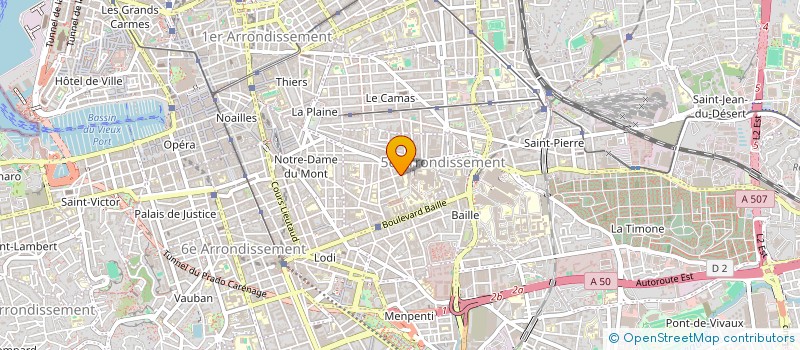 localisation de l'entreprise GCS-IMAGERIE MEDICALE PACA à MARSEILLE
