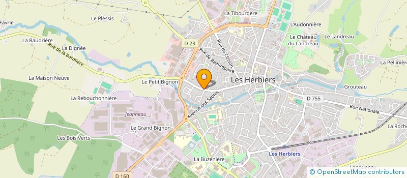 localisation de l'entreprise GCS IMMO à LES HERBIERS