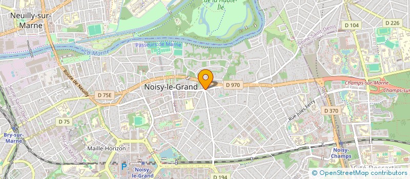 localisation de l'entreprise GCS INGENIERIE à NOISY-LE-GRAND