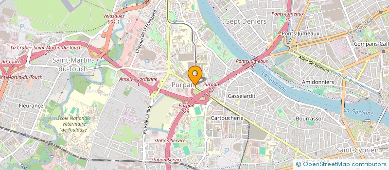 localisation de l'entreprise GCS INSTITUT DES PATHOLOGIES CARDIAQUES DE L'INTERREGION SUD-OUEST  TOULOUSE