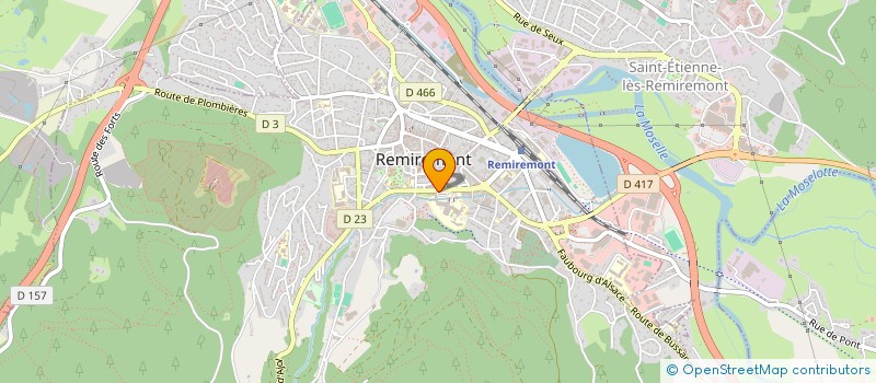localisation de l'entreprise GCS LOGISTIQUE ET MEDICO-TECHNIQUE EPINAL-REMIREMONT à REMIREMONT