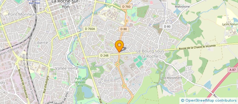 localisation de l'entreprise GCS LOGISTIQUE ET MEDICO-TECHNIQUE MEDILOG 85 à LA ROCHE-SUR-YON