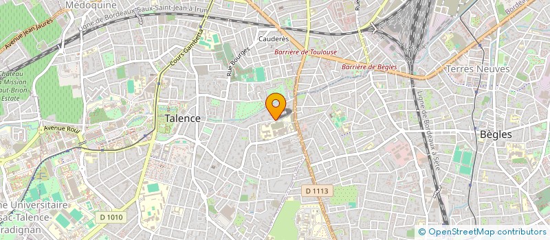 localisation de l'entreprise GCS PLATEFORME GIRONDINE DES HAD à TALENCE